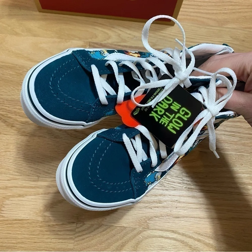 Vans Glow in Dark Dragon Sneakers NEW Kids Fire Breathing Sz 2
